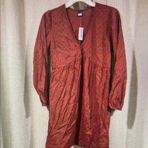Old Navy cotton dress XS Cottagecore Peasant Boho Babydoll New